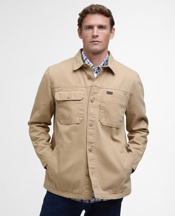 Barbour Lingfield Canvas Overshirt | Beige