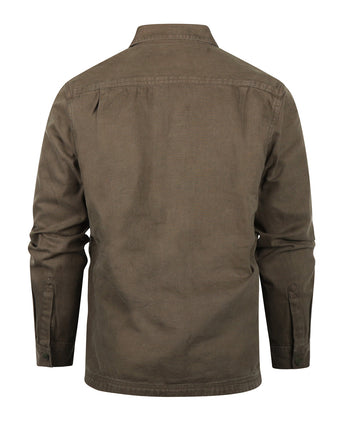 Barbour Lingfield Canvas Overshirt | Groen