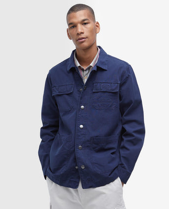 Barbour Grindle Cargo Overshirt | Navy Blauw