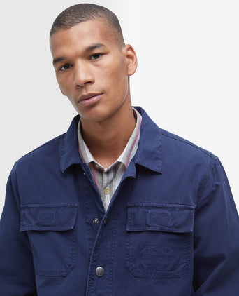 Barbour Grindle Cargo Overshirt | Navy Blauw