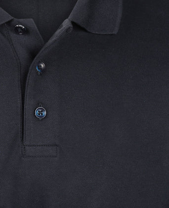 Reed Polo Lange Mouw | Navy Blauw