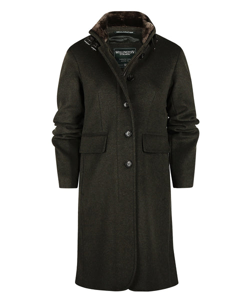 Tweed Jas Dames | Groen