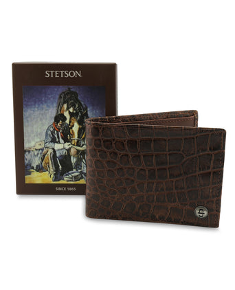 Stetson Croco Embossed Wallet | Bruin