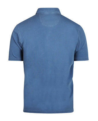 Casual Jersey Polo Korte Mouw | Blauw