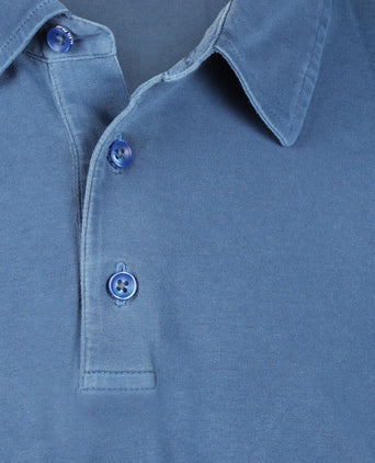 Casual Jersey Polo Korte Mouw | Blauw