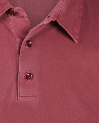 Casual Jersey Polo Korte Mouw | Rood