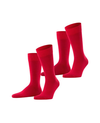 Falke 2 Pack Happy | Rood