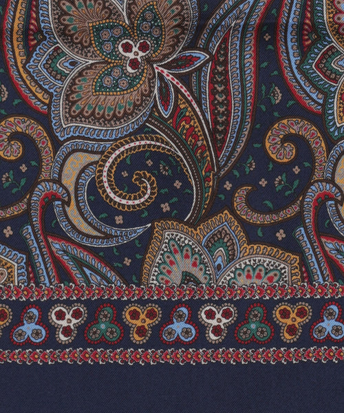 Sjaal Zijde/Wol | Blauw