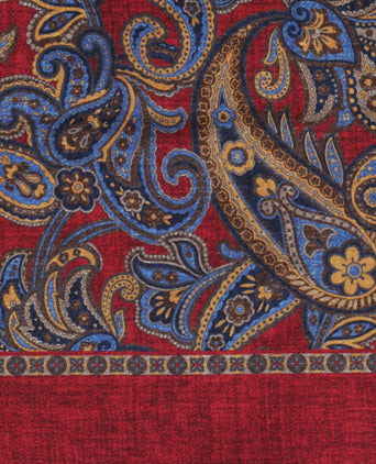 Sjaal Zijde/Wol | Rood