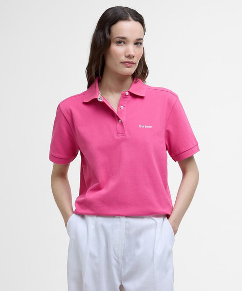 Barbour Bowford Polo Dames | Roze