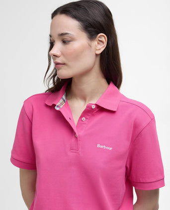 Barbour Bowford Polo Dames | Roze