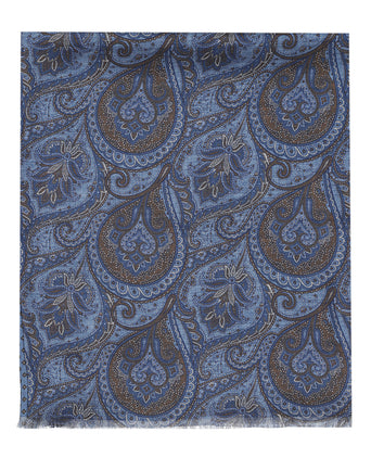 Sjaal 100% Zijde | Blauw