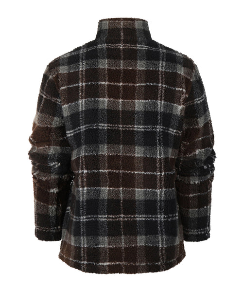 Barbour Tartan Sherpa Fleece | Nacht Blauw