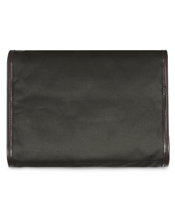 Barbour Wax Hanging Washbag | Groen