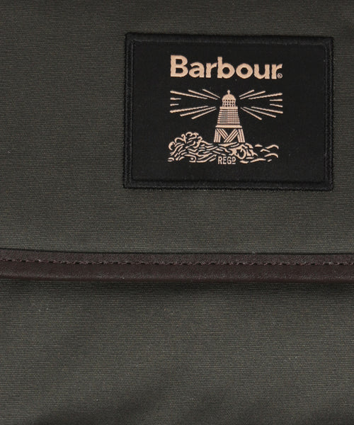 Barbour Wax Hanging Washbag | Groen