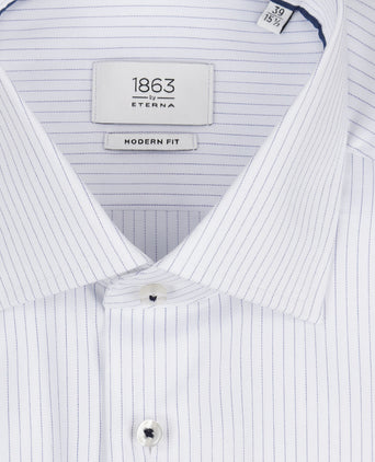 Eterna Overhemd Dubbele Manchet | Blauw