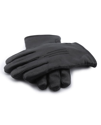 Handschoen Deerskin Lambskin | Zwart