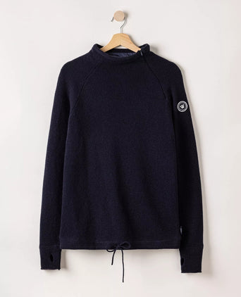 Holebrook Turtle Sweater Martina Dames | Navy Blauw