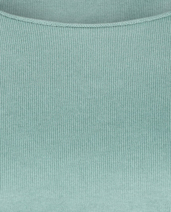 Basic dames pullover katoenmix | Groen