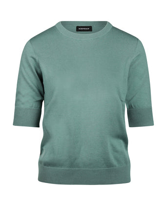 Basic Dames Pullovers korte mouwen | Groen