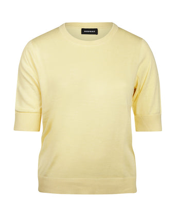 Basic Dames Pullovers korte mouwen | Geel