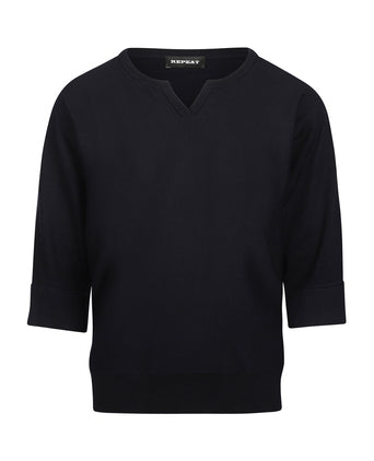 Losvallende Batwing Dames Pullover | Navy Blauw