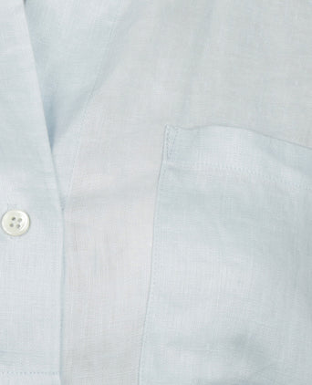 Repeat Linnen Dames Blouse | Blauw