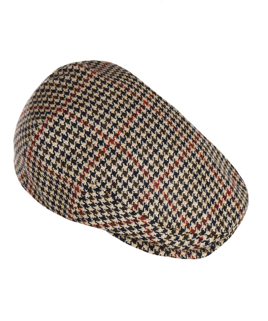 Klassieke Cap | Beige Zwart Houndstooth