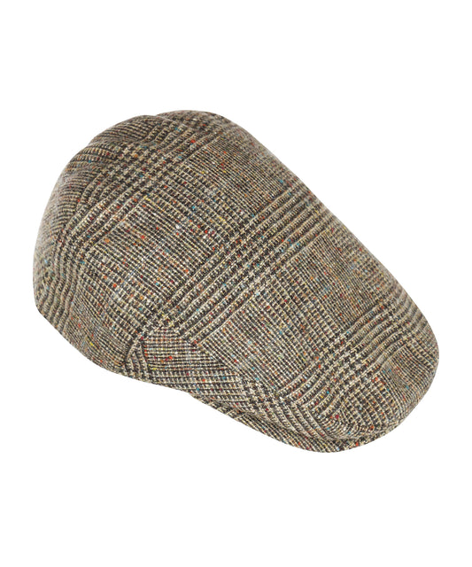 Klassieke Cap | Beige Bruin Tweed