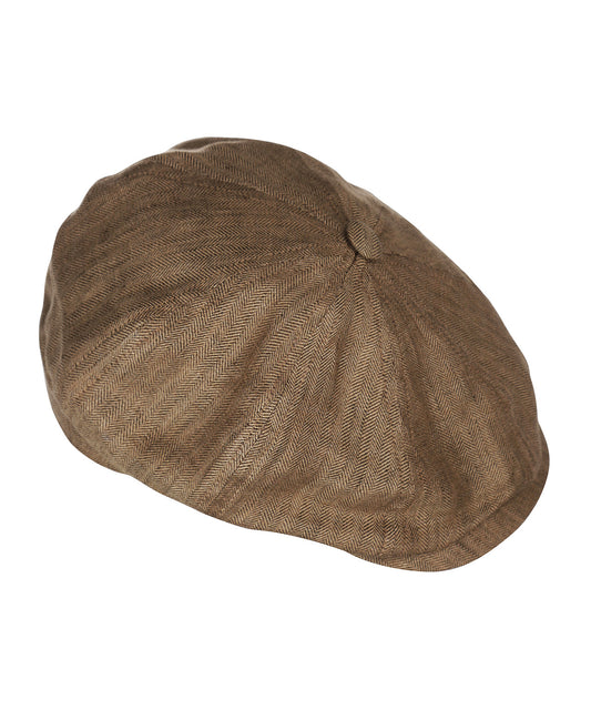 Ballon Cap 100% Linnen | Bruin