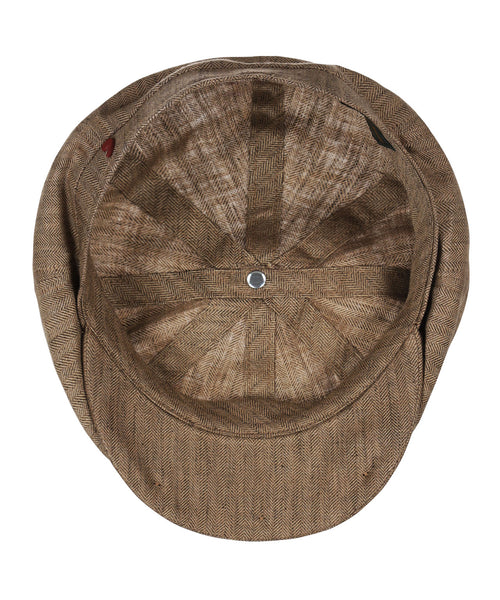 Ballon Cap 100% Linnen | Bruin