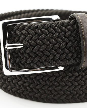 Gevlochten Riem | Bruin