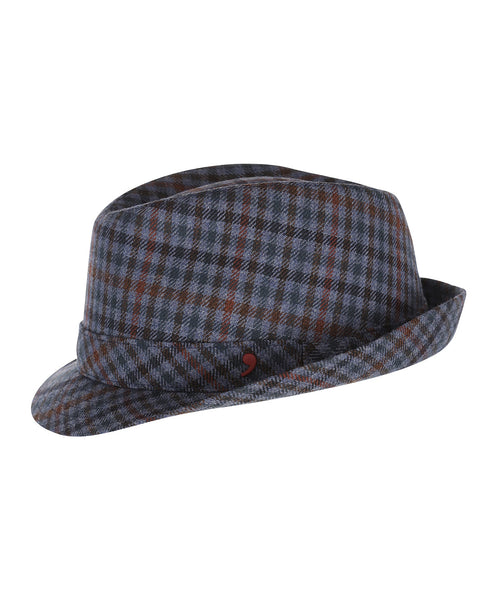 Trilby Hoed Ruit | Blauw