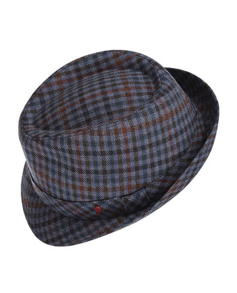 Trilby Hoed Ruit | Blauw
