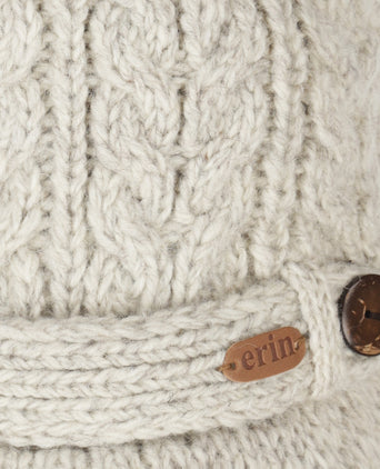 Muts Aran Cable Dames | Beige