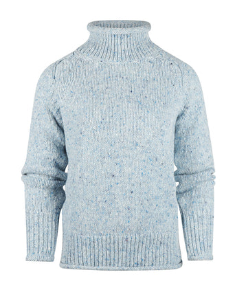 Fisherman Dames Kol Pullover | Blauw