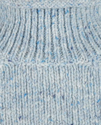 Fisherman Dames Kol Pullover | Blauw