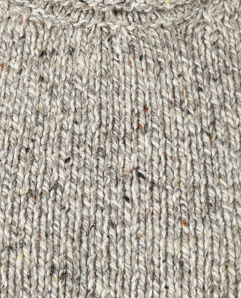 Fisherman Dames Ronde Hals Pullover | Bruin