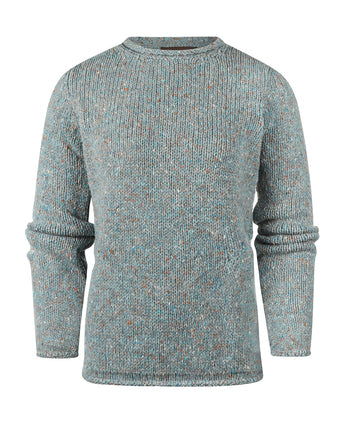 Fisherman Dames Ronde Hals Pullover | Groen