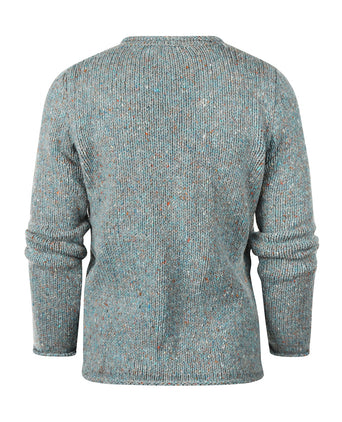 Fisherman Dames Ronde Hals Pullover | Groen