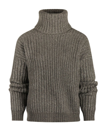 Fisherman Dames Alpaca-Merino Koltrui | Bruin