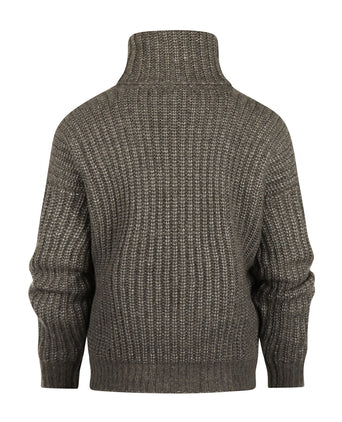 Fisherman Dames Alpaca-Merino Koltrui | Bruin