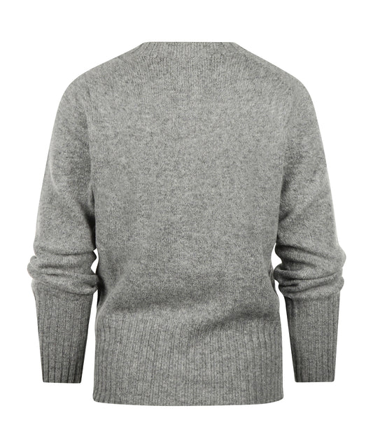 Harley of Scotland Women's Chunky Knit Button Cardigan | Gray