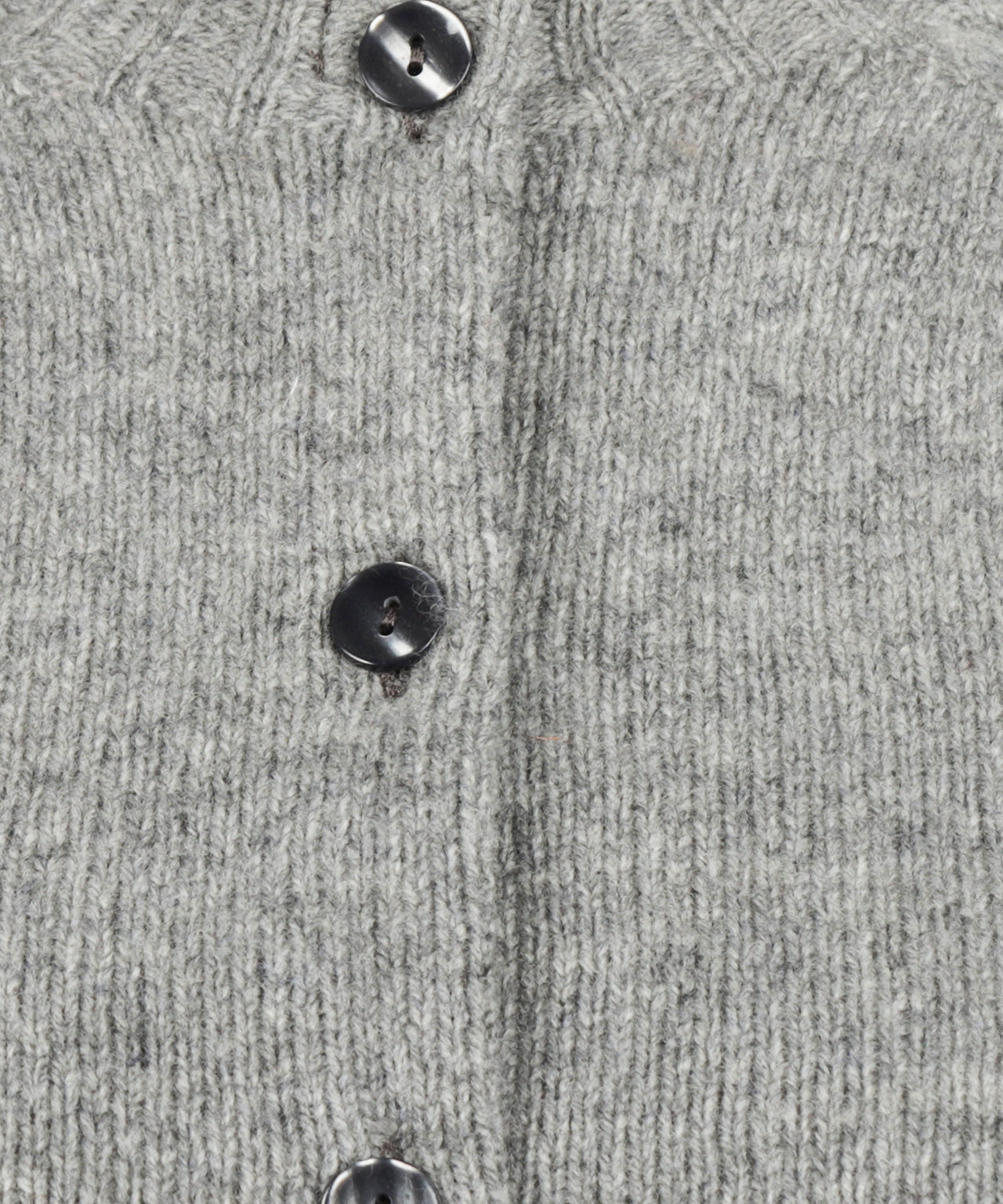 Harley of Scotland Women's Chunky Knit Button Cardigan | Gray