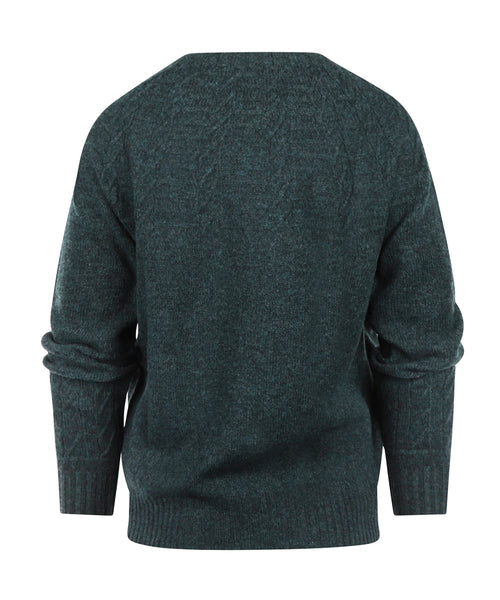 Harley of Scotland Dames Ronde Hals Pullover | Blauw