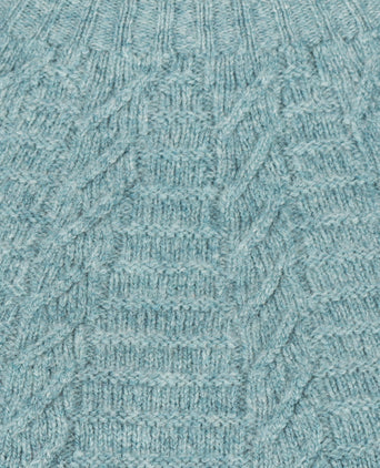 Harley of Scotland Dames Ronde Hals Pullover | Groen