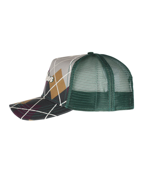 Stetson Argyle Check Trucker Pet | Grijs