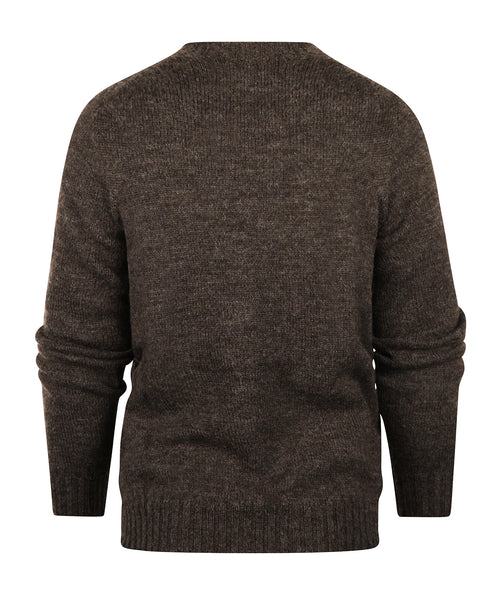 Harley of Scotland Ronde Hals Pullover | Grijs