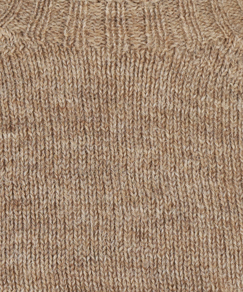 Harley of Scotland Ronde Hals Pullover | Bruin