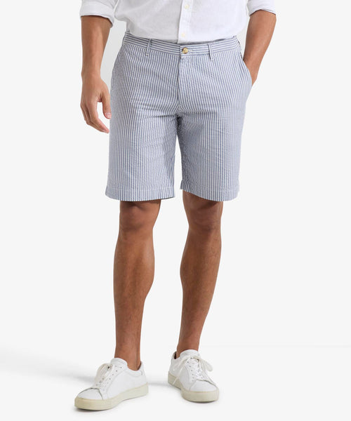 Seersucker Short | Medium Blue